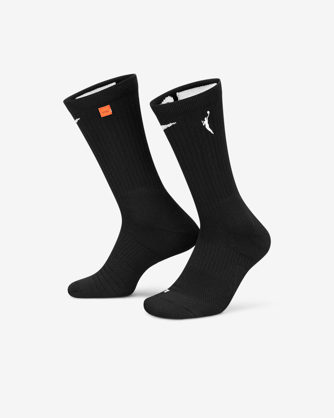 WNBA Elite Nike Basketball Crew Socks - Black/White
