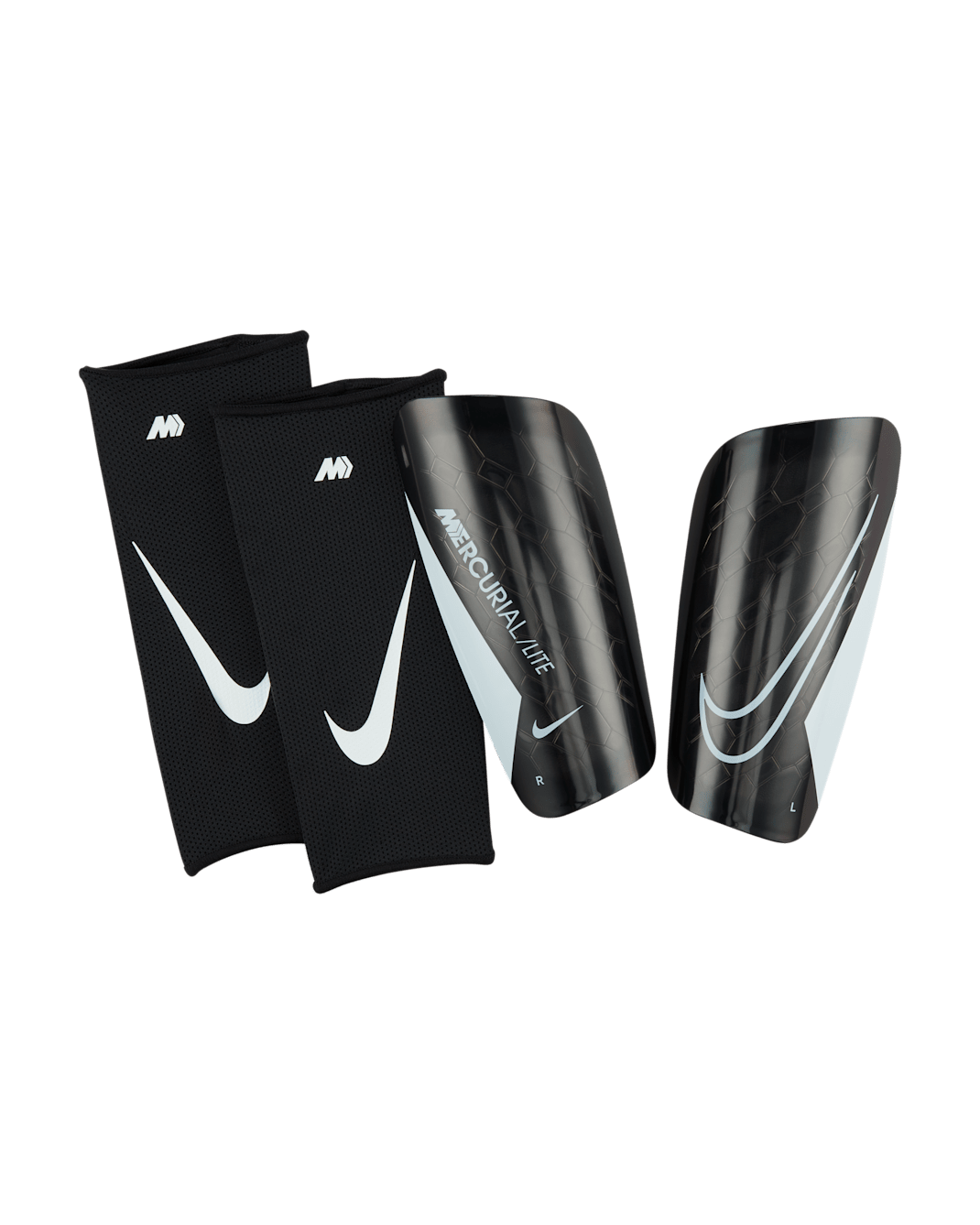 Επικαλαμίδες ποδοσφαίρου Nike Mercurial Lite - Μαύρο/Μαύρο/Λευκό