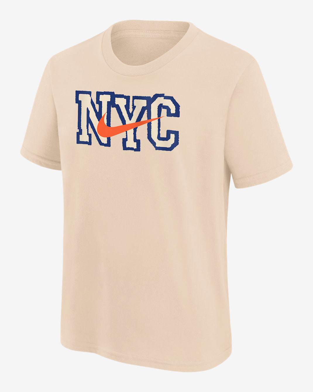 Playera de manga corta para niños talla grande New York Knicks Essential City Edition - Natural