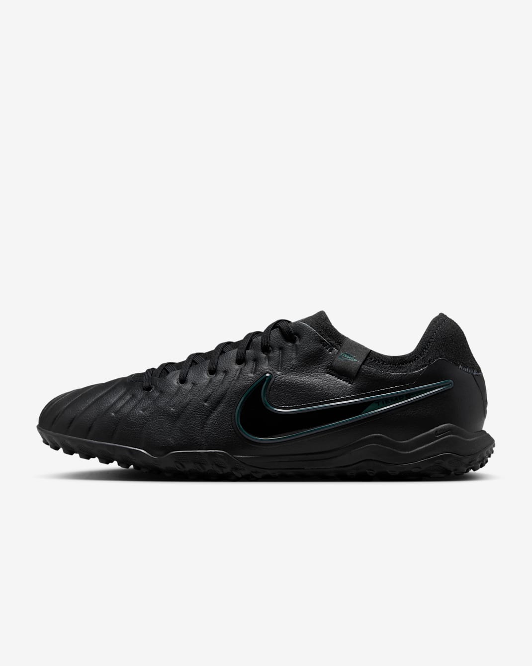 Nike Tiempo Legend 10 Pro Turf Low-Top Soccer Shoes - Black/Deep Jungle/Black