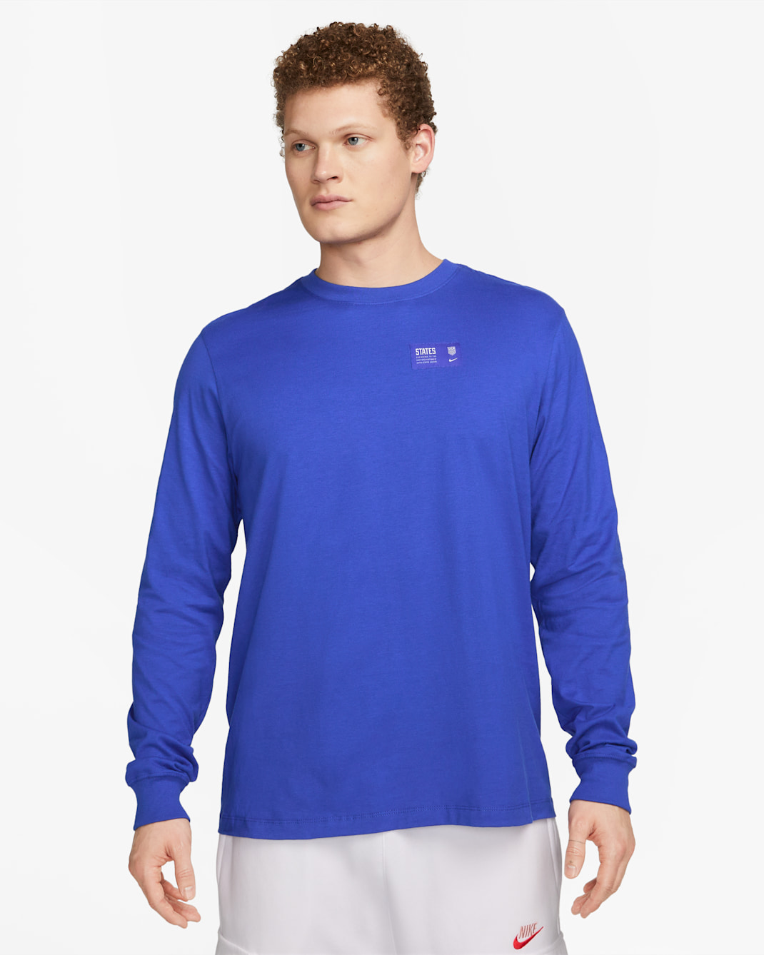 Playera Nike de manga larga para hombre Ignite de los Estados Unidos - Azul brillante