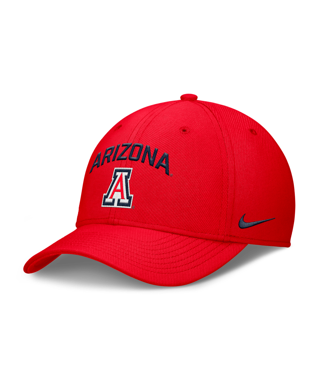 Gorra universitaria Nike Dri-FIT para hombre Arizona On-Field Rise Swoosh - Rojo