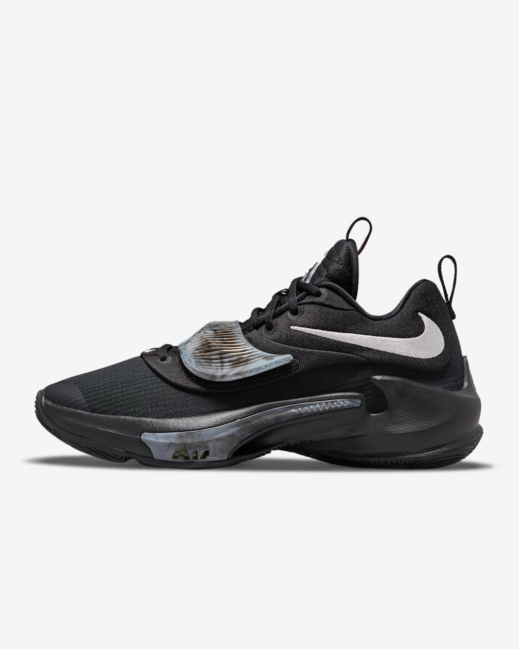 Freak 3 Basketball Shoes - Black/Wolf Grey/Pink Blast/Metallic Silver