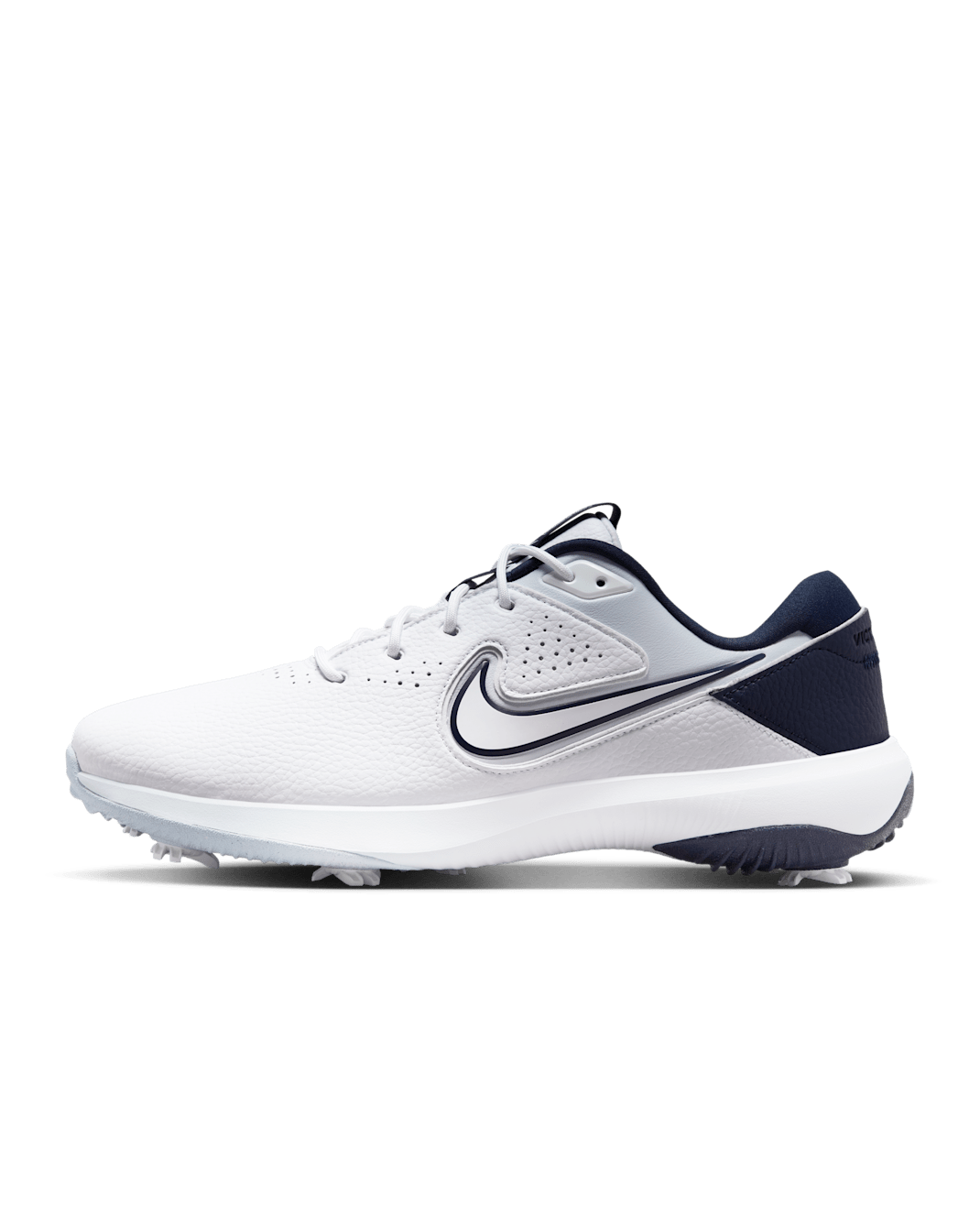 Nike Victory Pro 3 Men's Golf Shoe (Wide) - White/Obsidian/Aquarius Blue/Football Grey