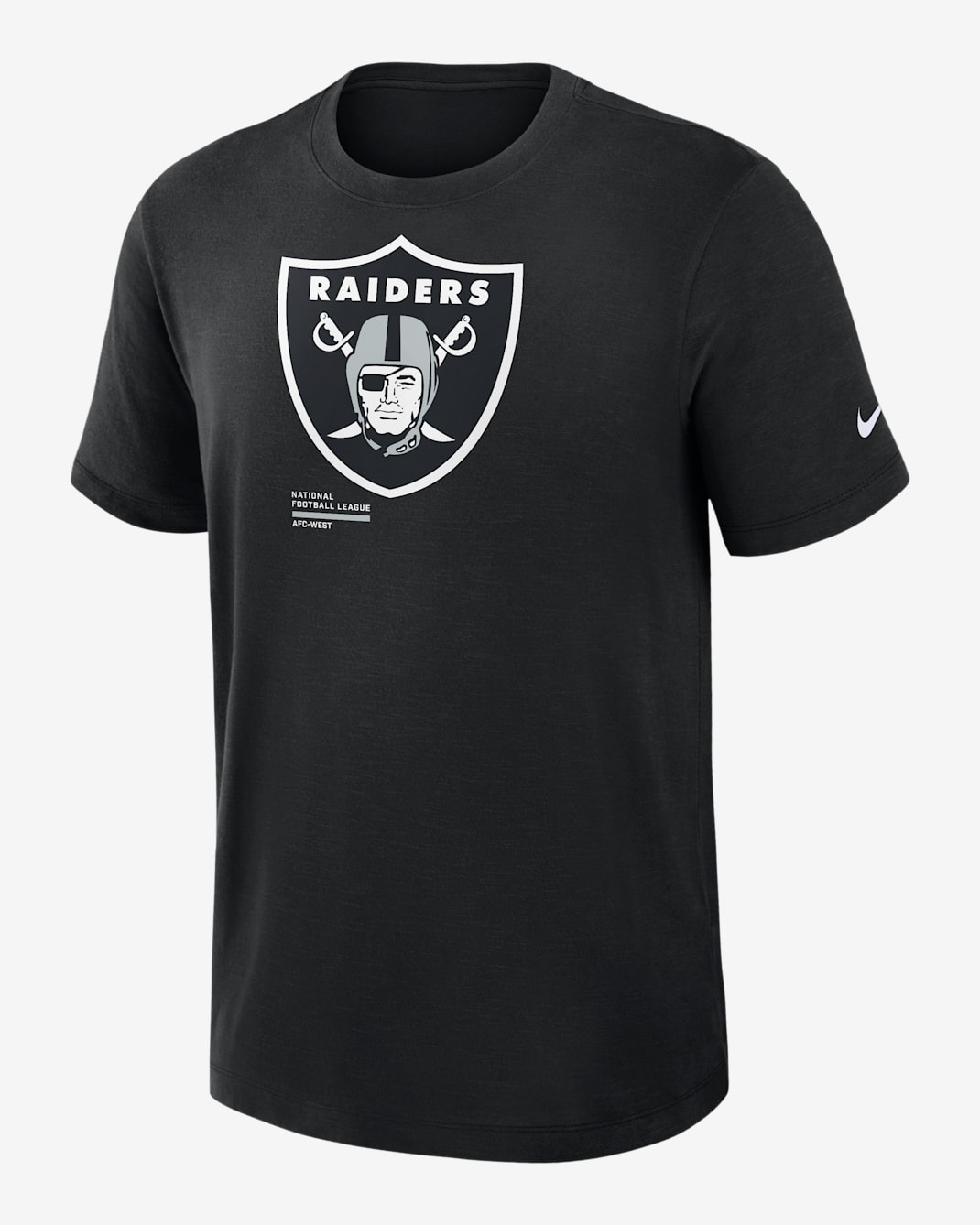 Las Vegas Raiders Slub Men's Nike Dri-FIT NFL T-Shirt - Black