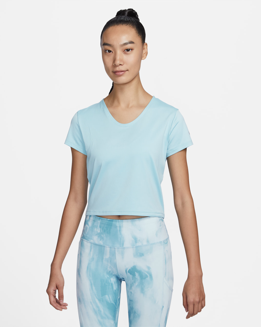 Nike Dri-FIT Women's Short-Sleeve Running Top - Ocean Bliss