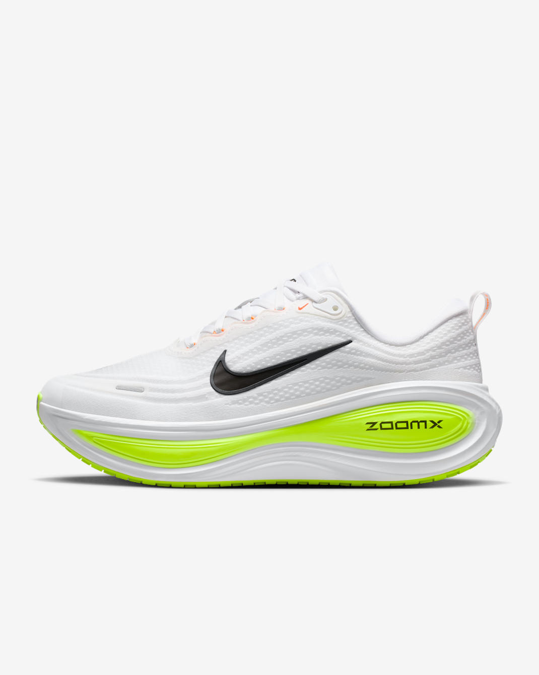 Nike Vomero Plus Men's Road Running Shoes (Extra Wide) - White/Volt/Barely Volt/Black