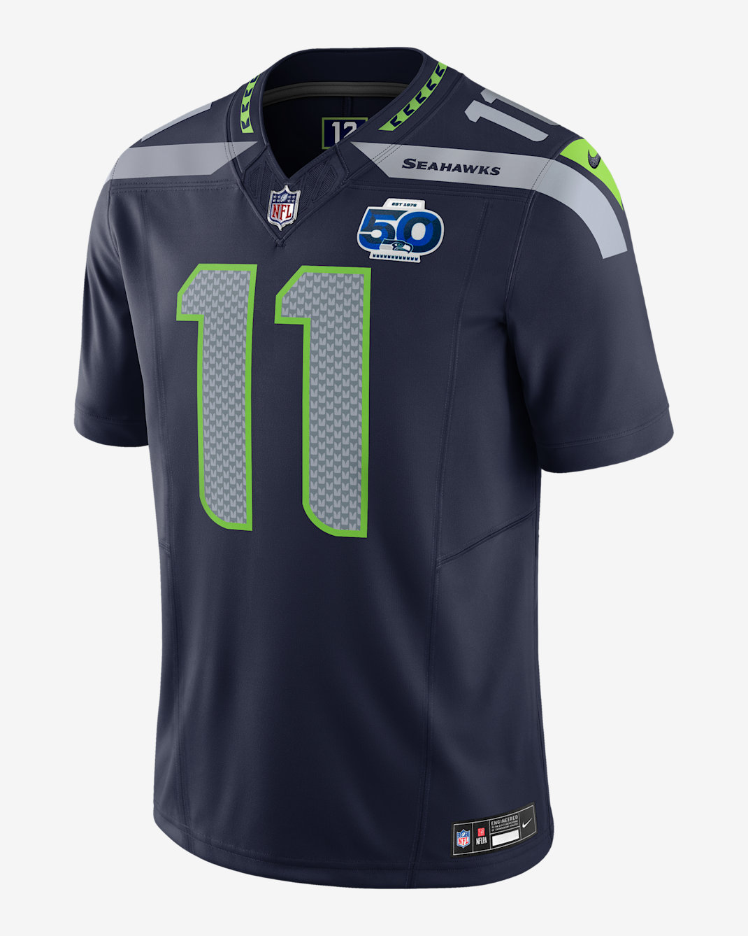 Jaxon Smith-Njigba Seattle Seahawks 50th Anniversary Men's Nike Dri-FIT NFL Limited Jersey - Navy
