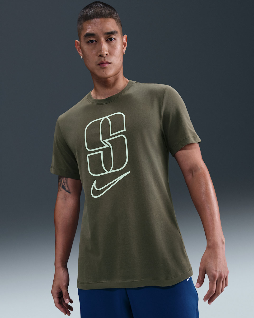 Sabrina Men's Dri-FIT Basketball T-Shirt - Medium Olive