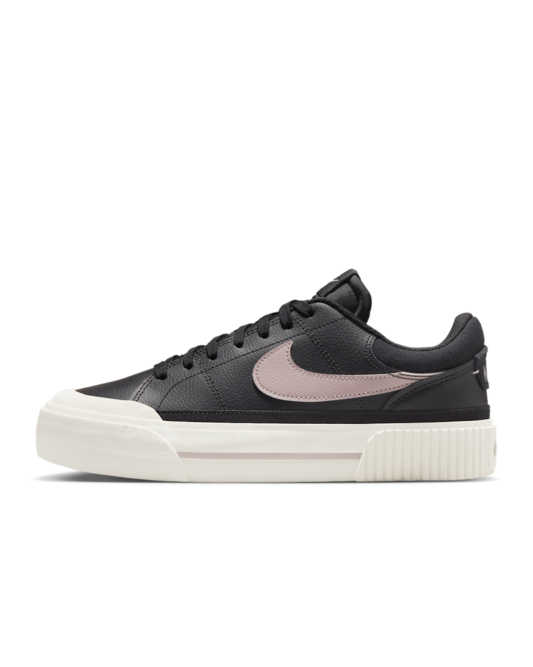 Nike Court Legacy Lift Women's Shoes - Black/Sail/Platinum Violet