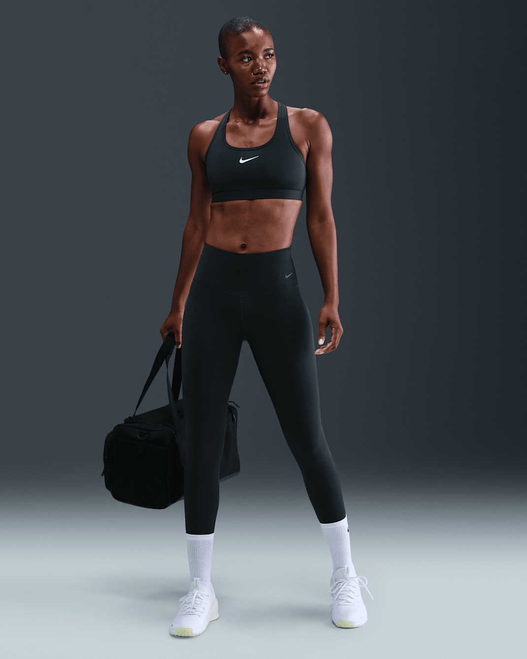 Nike Zenvy Women's High-Waisted Full-Length Leggings - Seaweed/Black