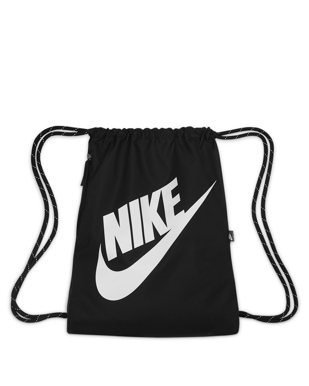 Nike Heritage Drawstring Bag (13L) - Black/Black/White