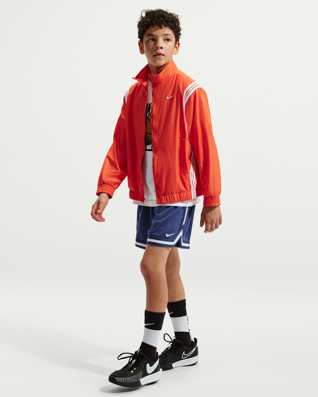 Nike DNA 13 cm Genç Çocuk Basketbol Şortu - Mystic Navy/Mystic Navy/Beyaz