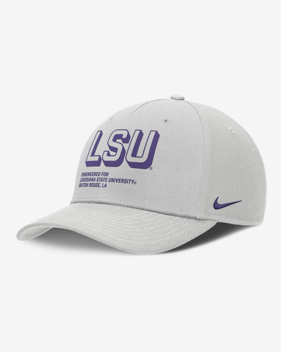LSU On-Field Primetime Rise Men's Nike College Adjustable Hat - Grey