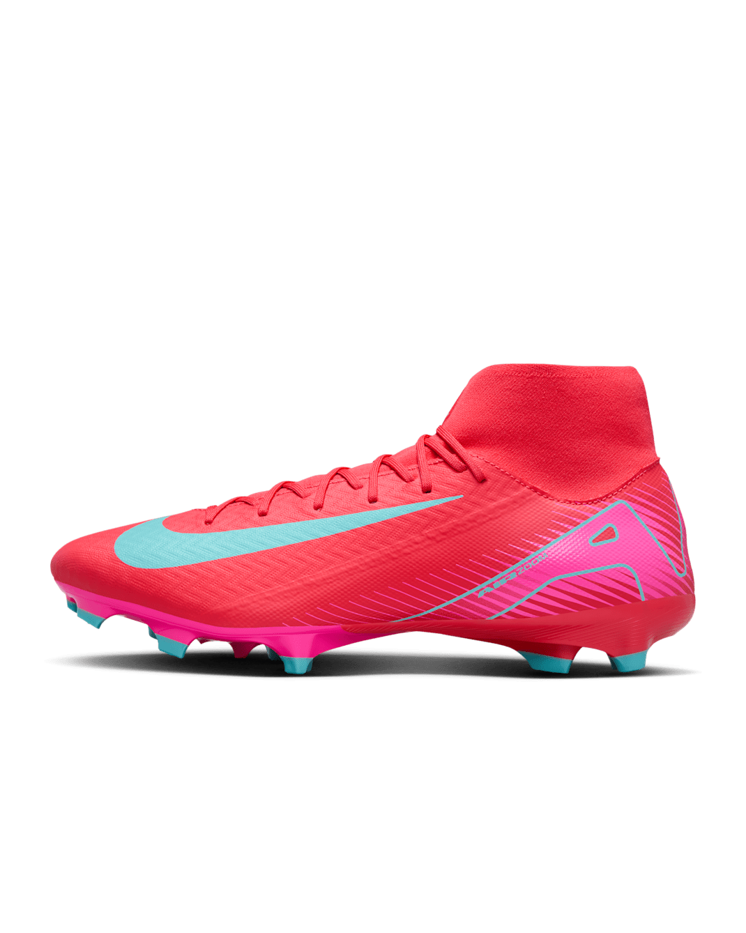 Nike Mercurial Superfly 10 Academy Multi-Ground High-Top Football Boot - Ember Glow/Aurora Green