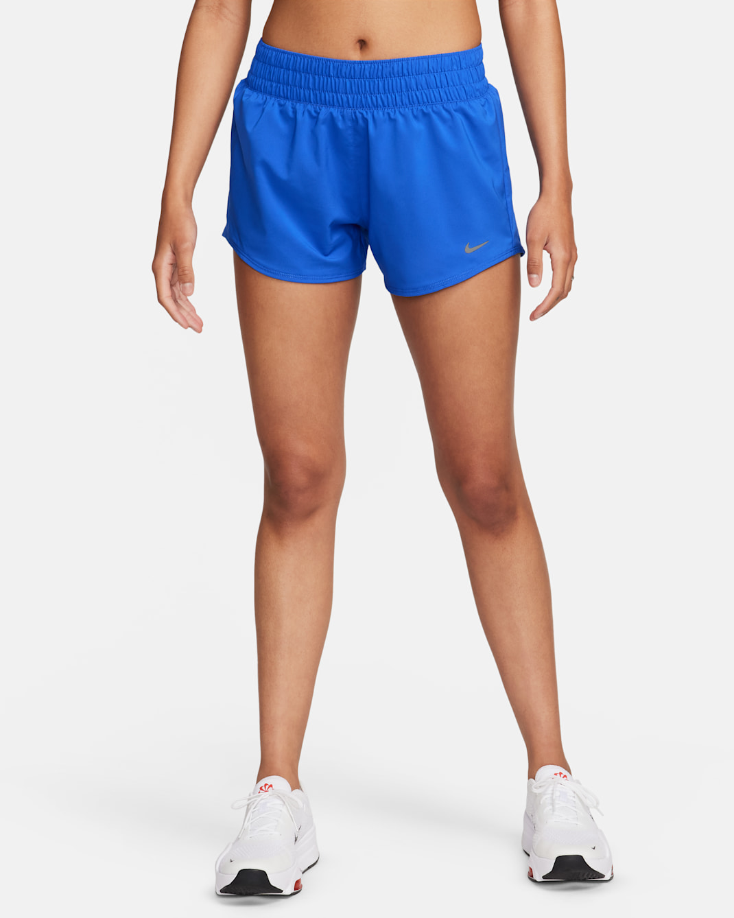 Nike One Women's Dri-FIT Mid-Rise 3" Brief-Lined Shorts - Hyper Royal