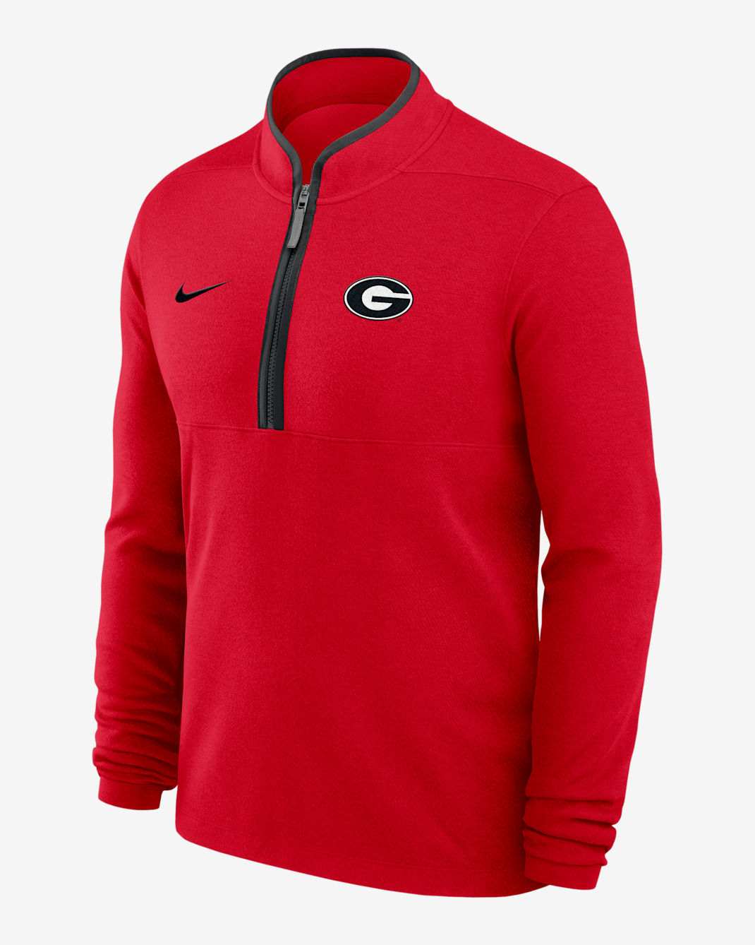 Georgia Victory Men's Nike Dri-FIT College 1/2-Zip Long-Sleeve Top - Red
