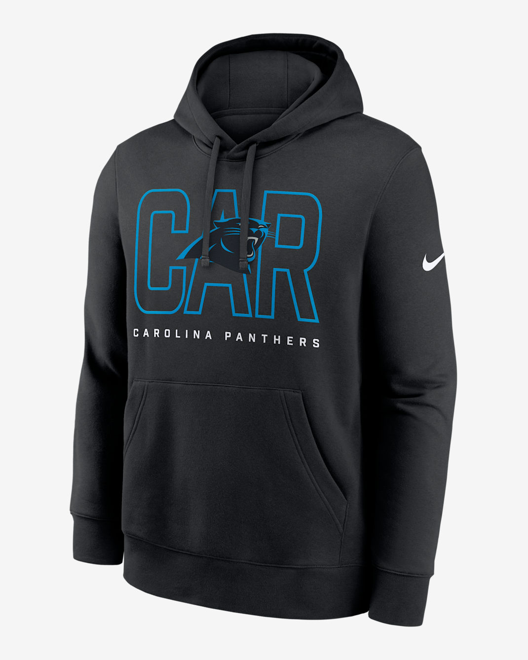 Carolina Panthers Busted Play Club Men's Nike NFL Pullover Hoodie - Black