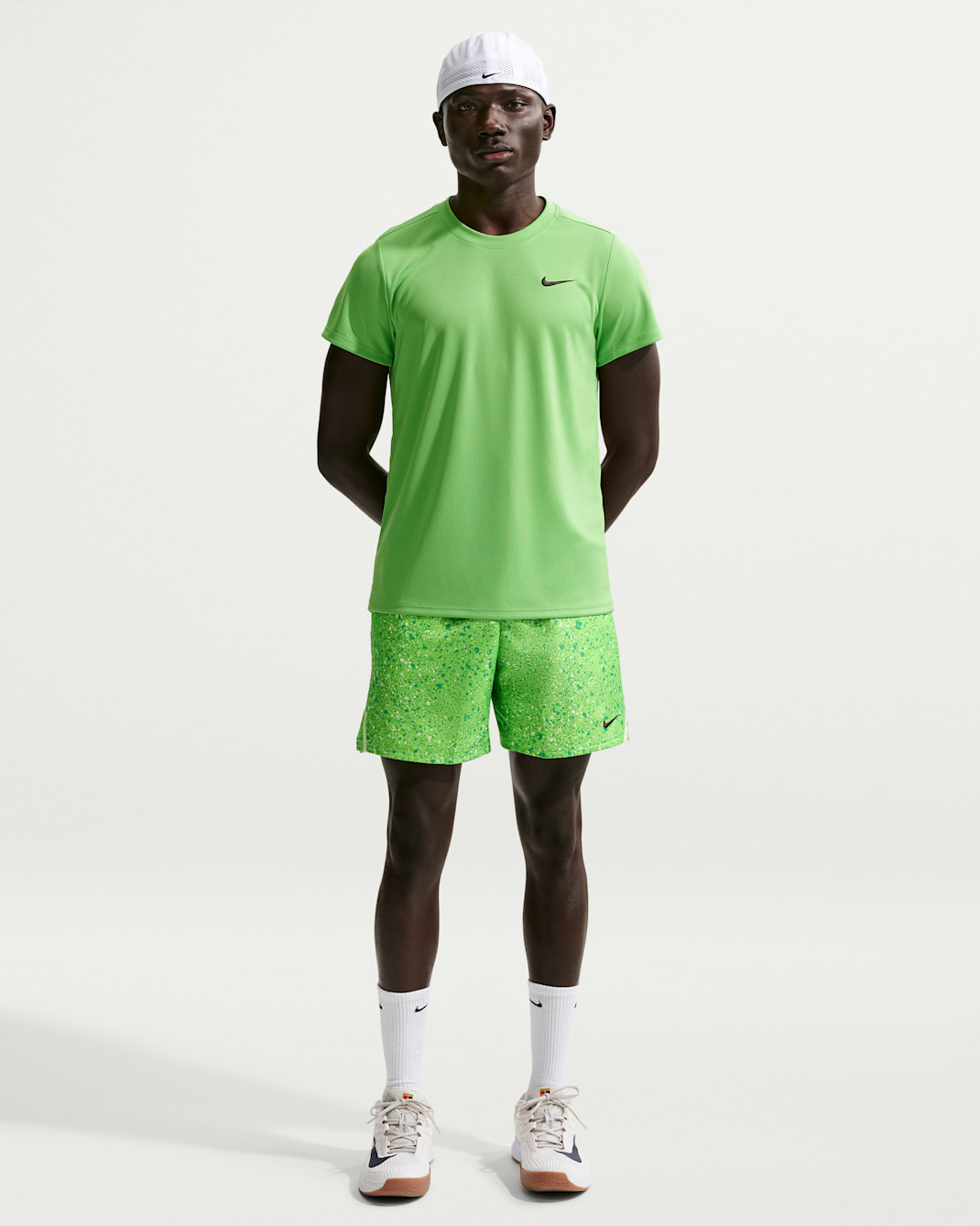 NikeCourt Victory Dri-FIT 18 cm Erkek Şortu - Mean Green/Light Liquid Lime/Siyah