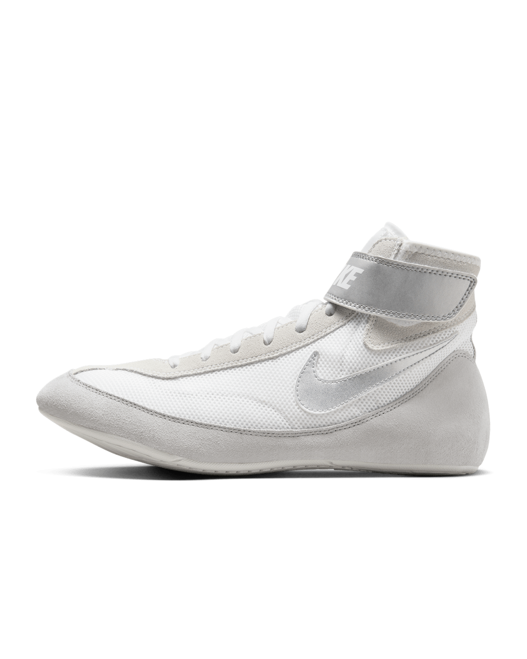 Nike SpeedSweep 7 Men's Wrestling Shoes - White/Metallic Silver/Metallic Silver