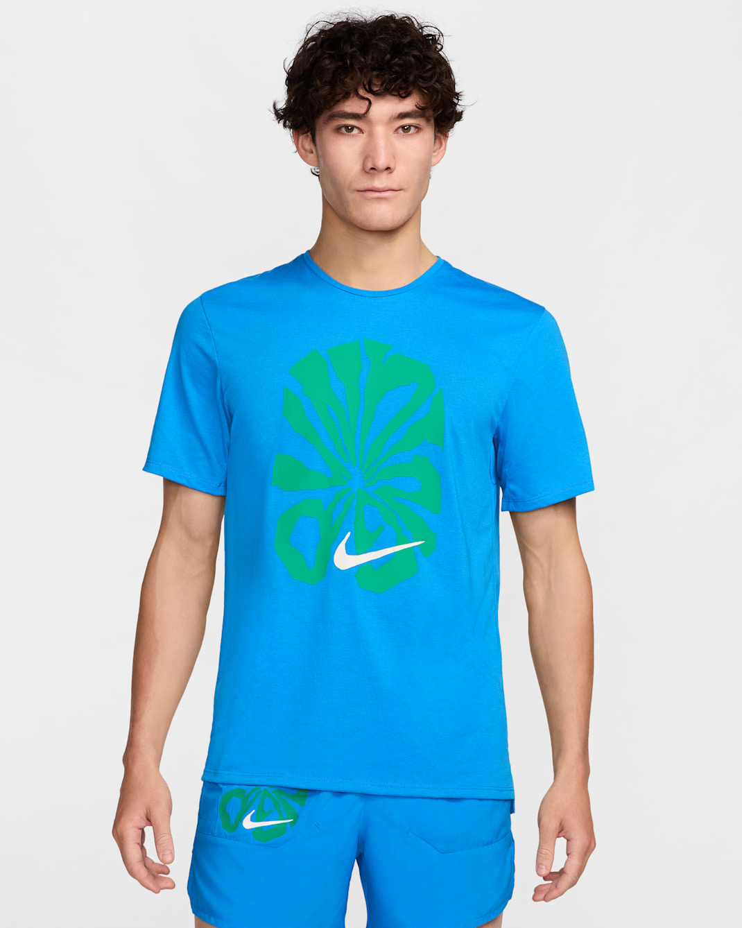 Nike Rise 365 Run Energy Men's Dri-FIT Short-Sleeve Running Top - Light Photo Blue/Summit White