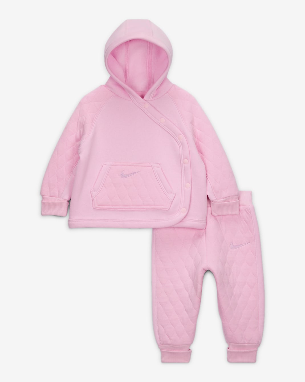Nike Ready, Set! Ensemble deux pièces avec sweat à capuche et jogging pour bébé (0-9 mois) - Pink Foam