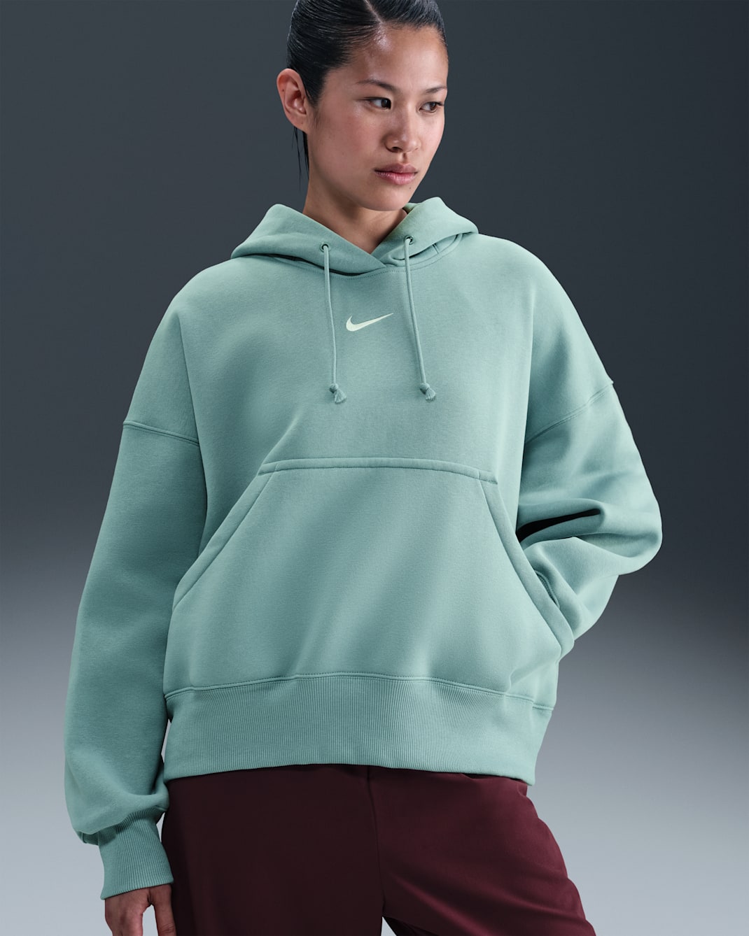 Nike Sportswear Phoenix Fleece Women's Over-Oversized Pullover Hoodie - Cannon/Sail