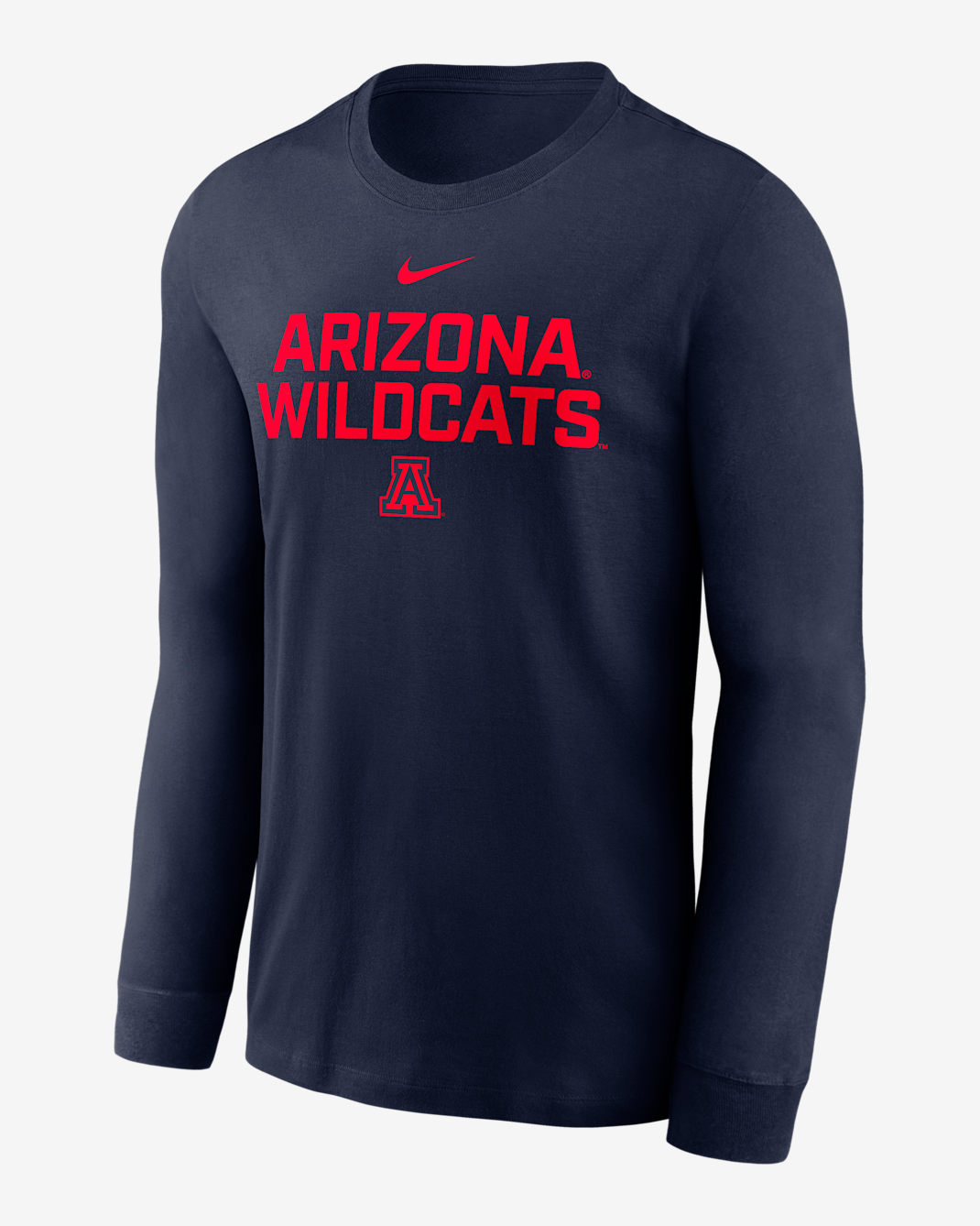 Arizona Sideline Men's Nike Dri-FIT College Long-Sleeve T-Shirt - Navy