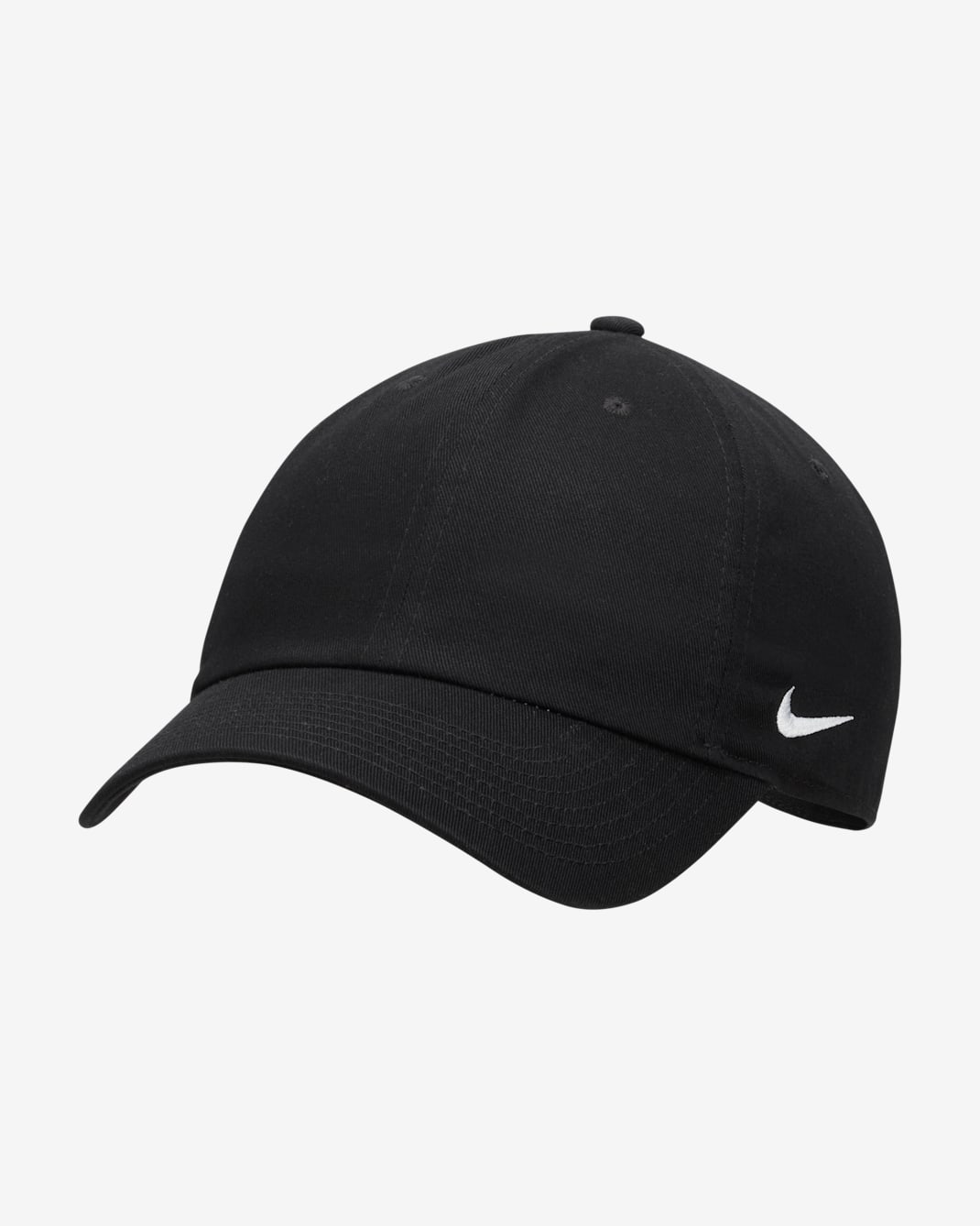 หมวกแก๊ปไร้โครง Nike Club Cap - ดำ/ขาว