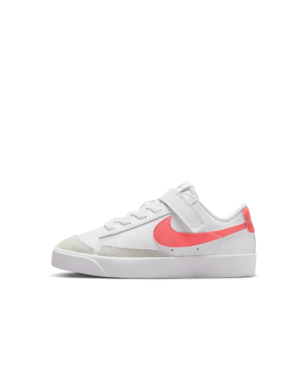 Tenis para niños de preescolar Nike Blazer Low '77 - Blanco/Rosa eco/Brasa mágica