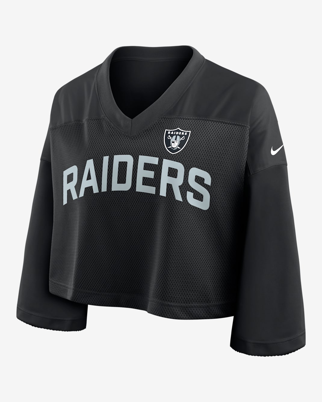 Las Vegas Raiders Wide Receiver Jersey Fashion Women's Nike Dri-FIT NFL Cropped Top - Black