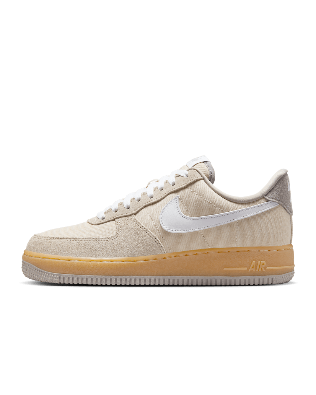 Tenis para mujer Nike Air Force 1 '07 - Caqui claro/Amarillo goma/Gris universitario/Blanco