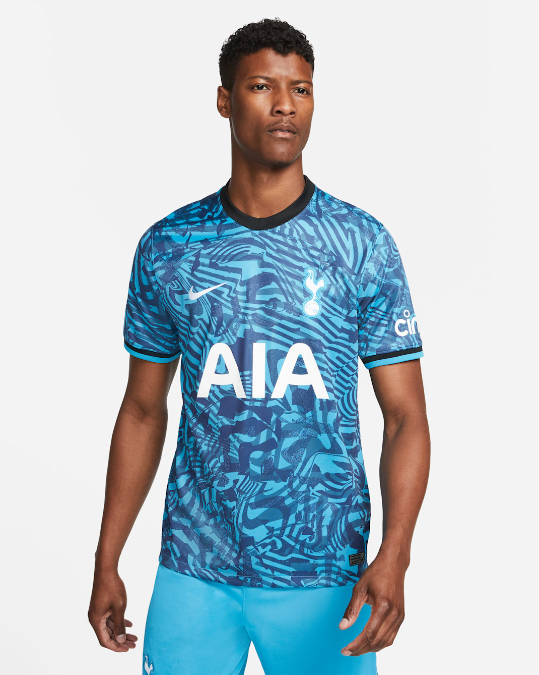 Tottenham Hotspur 2022/23 Stadium Third Men's Nike Dri-FIT Football Shirt - Dark Turquoise/Black/White