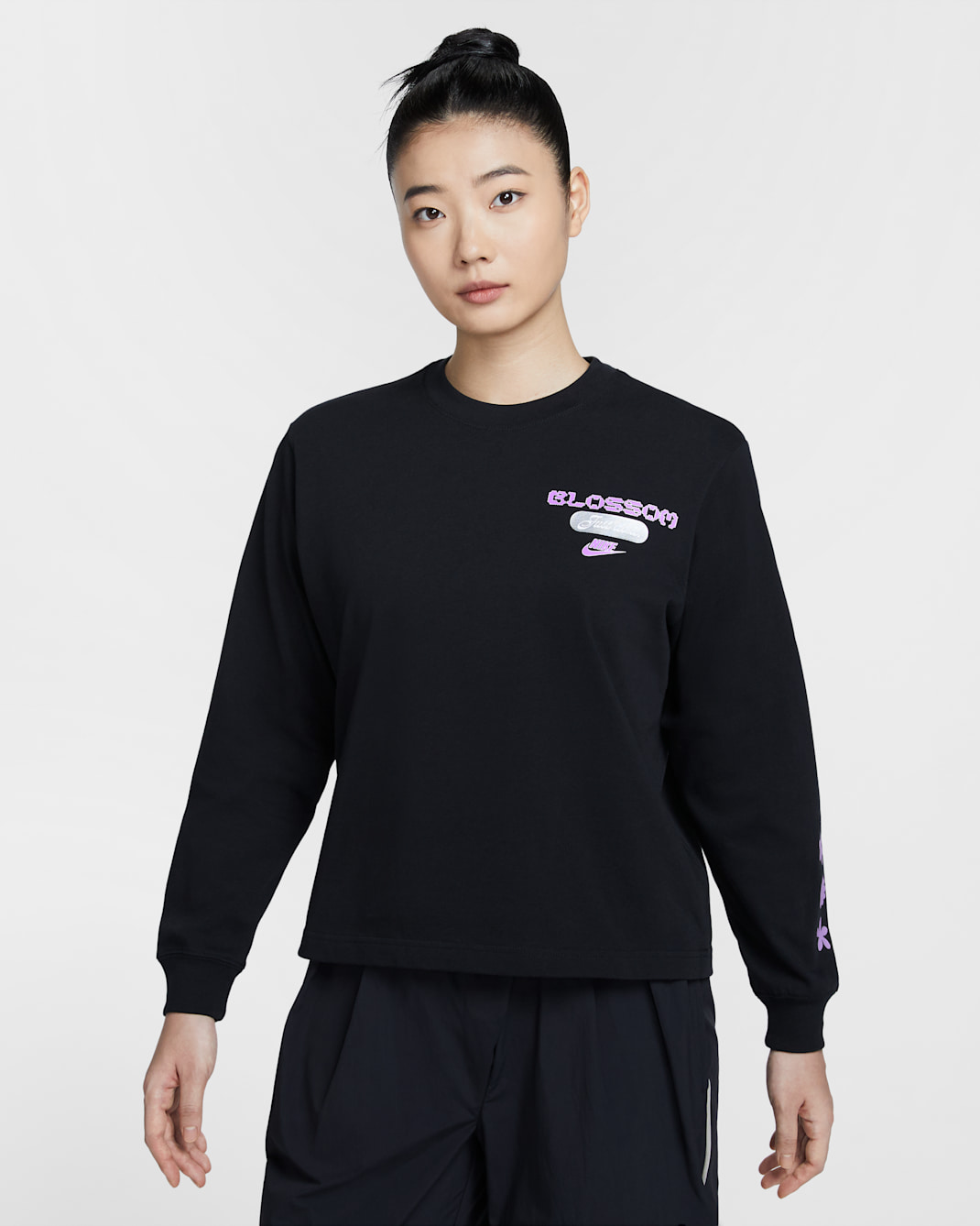 Nike Sportswear Women's Long-Sleeve T-Shirt - Black