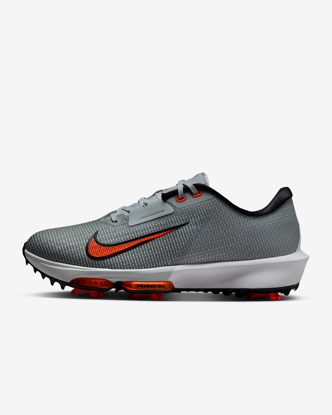Nike Infinity Tour 2 Golf Shoes (Wide) - Pure Platinum/White/Safety Orange
