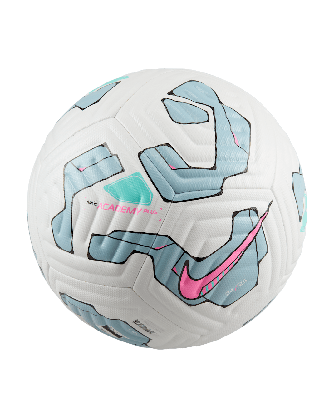 Nike Academy Plus Soccer Ball - White/Ocean Cube/Pink Blast