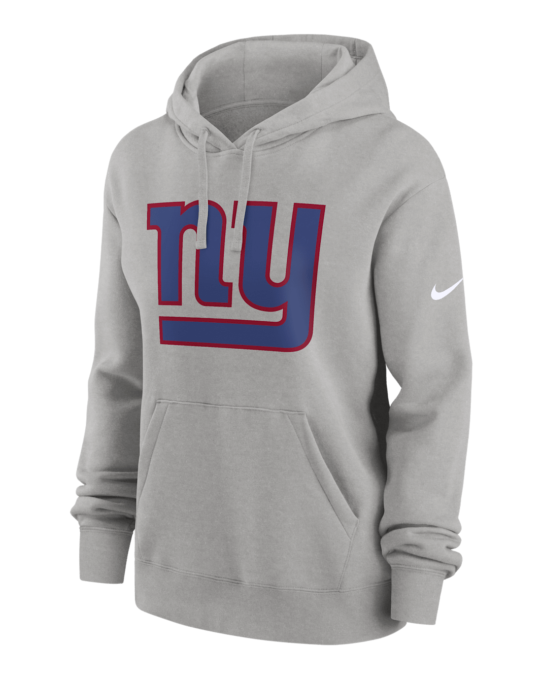 New York Giants Club Women's Nike NFL Pullover Hoodie - Grey Heather