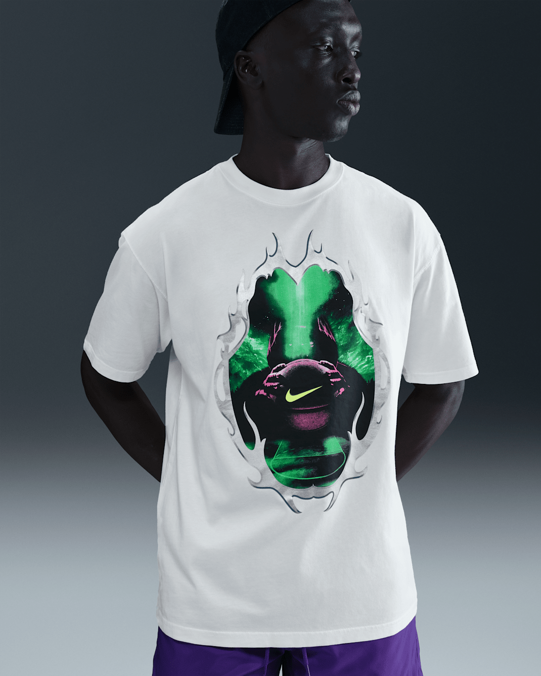 Nike basket-T-skjorte til herre - Summit White