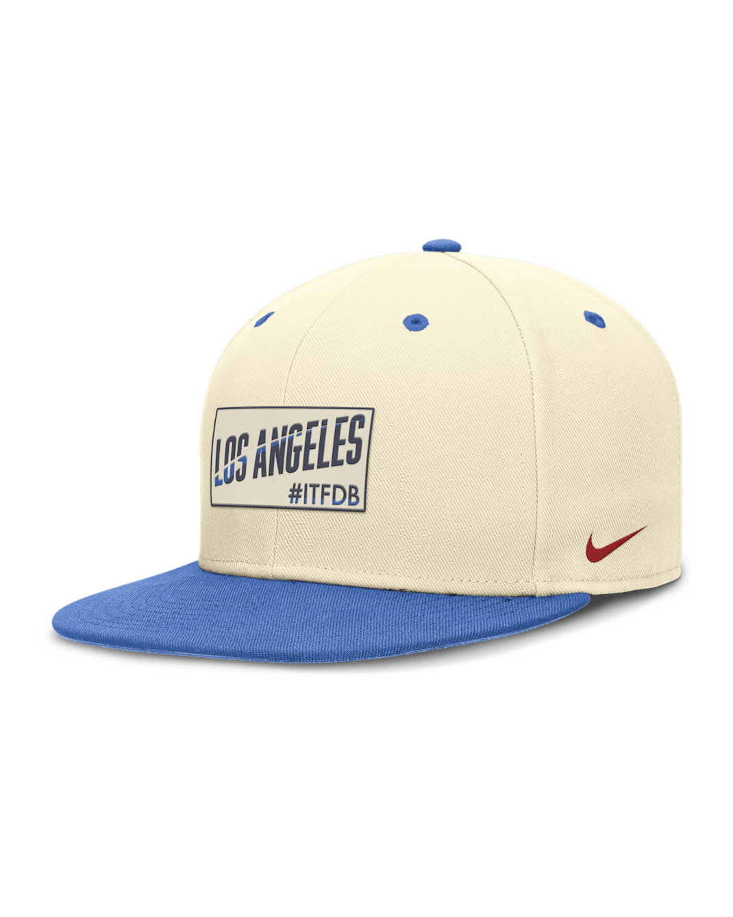 Gorra Nike Dri-FIT de la MLB ajustada para hombre Los Angeles Dodgers City Connect True - Azul marino