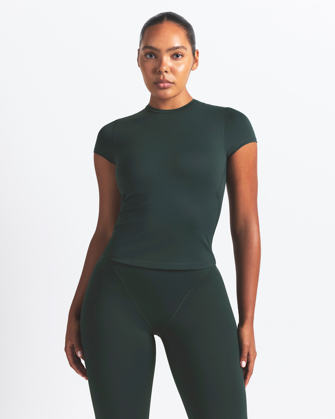 Playera corta con almohadillas para mujer NikeSKIMS Matte - NSKM DARK TEAL/NSKM DARK TEAL