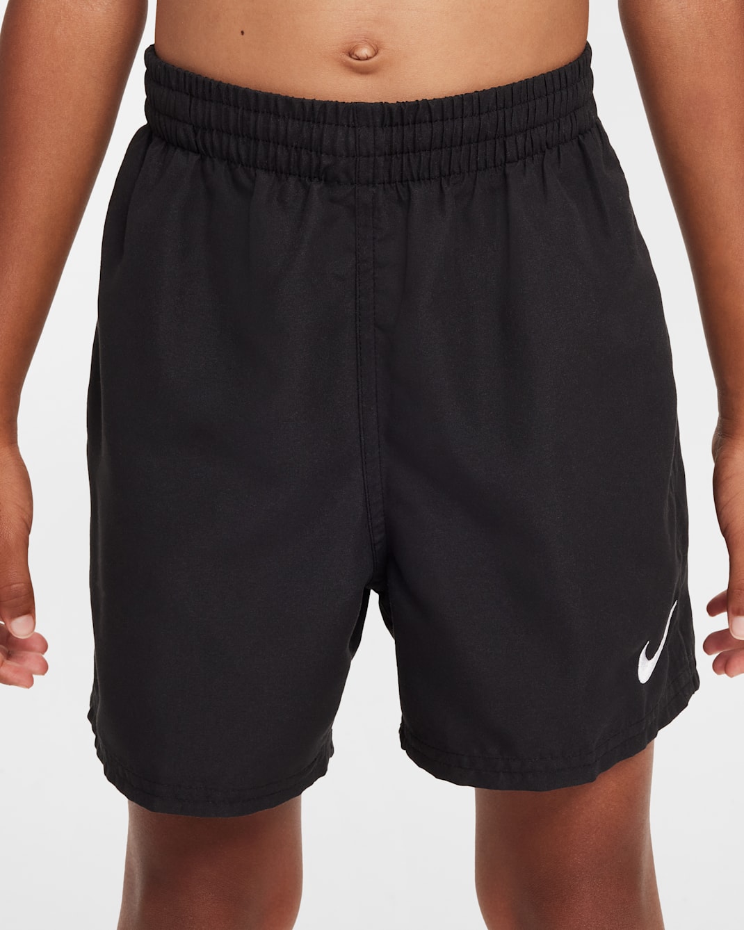 Short de volley avec sous-short intégré 10 cm Nike Swim Breaker Essential pour ado (garçon) - Noir/Blanc