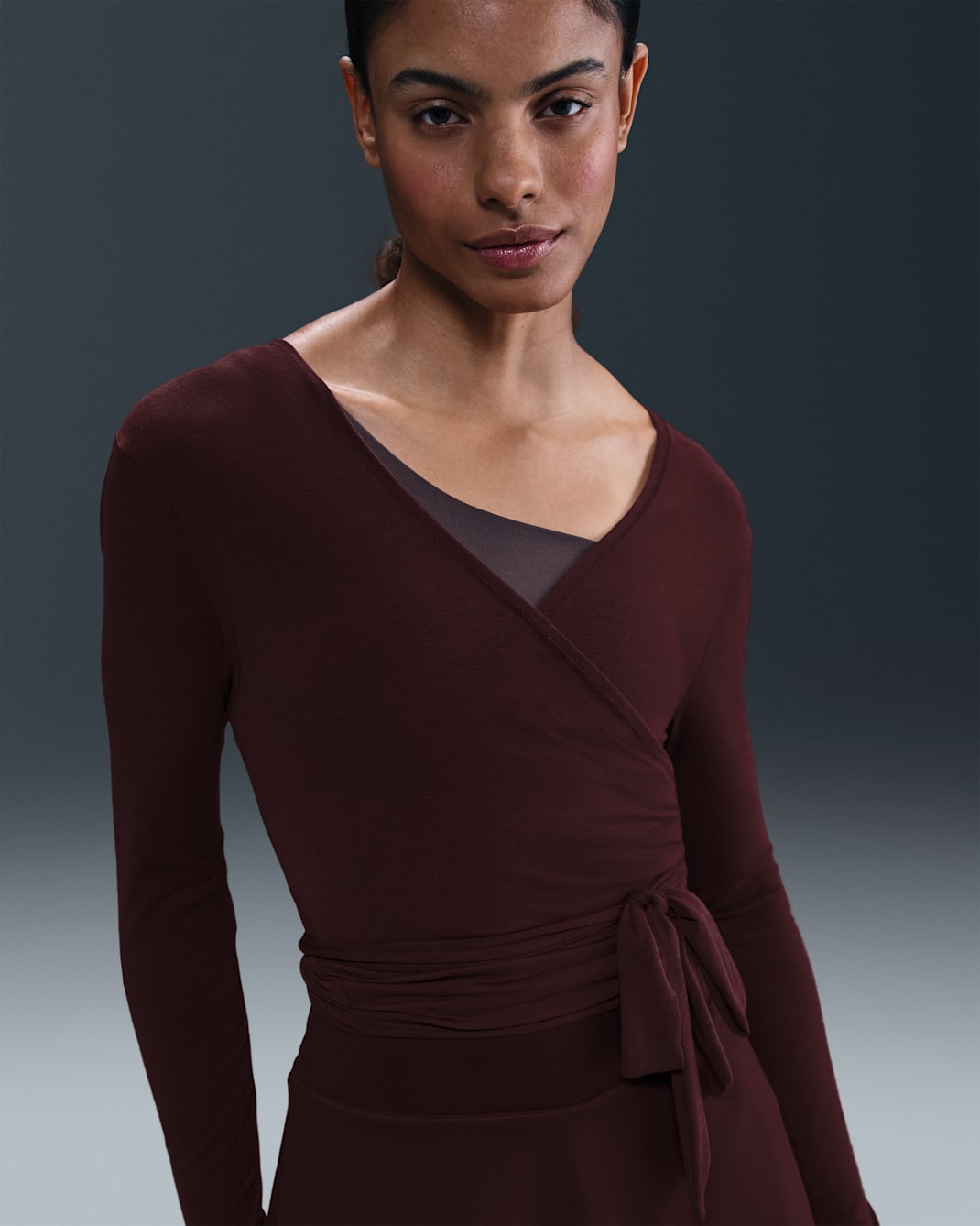 Nike One Relaxed Women's Dri-FIT Top - Burgundy Crush/Burgundy Ash