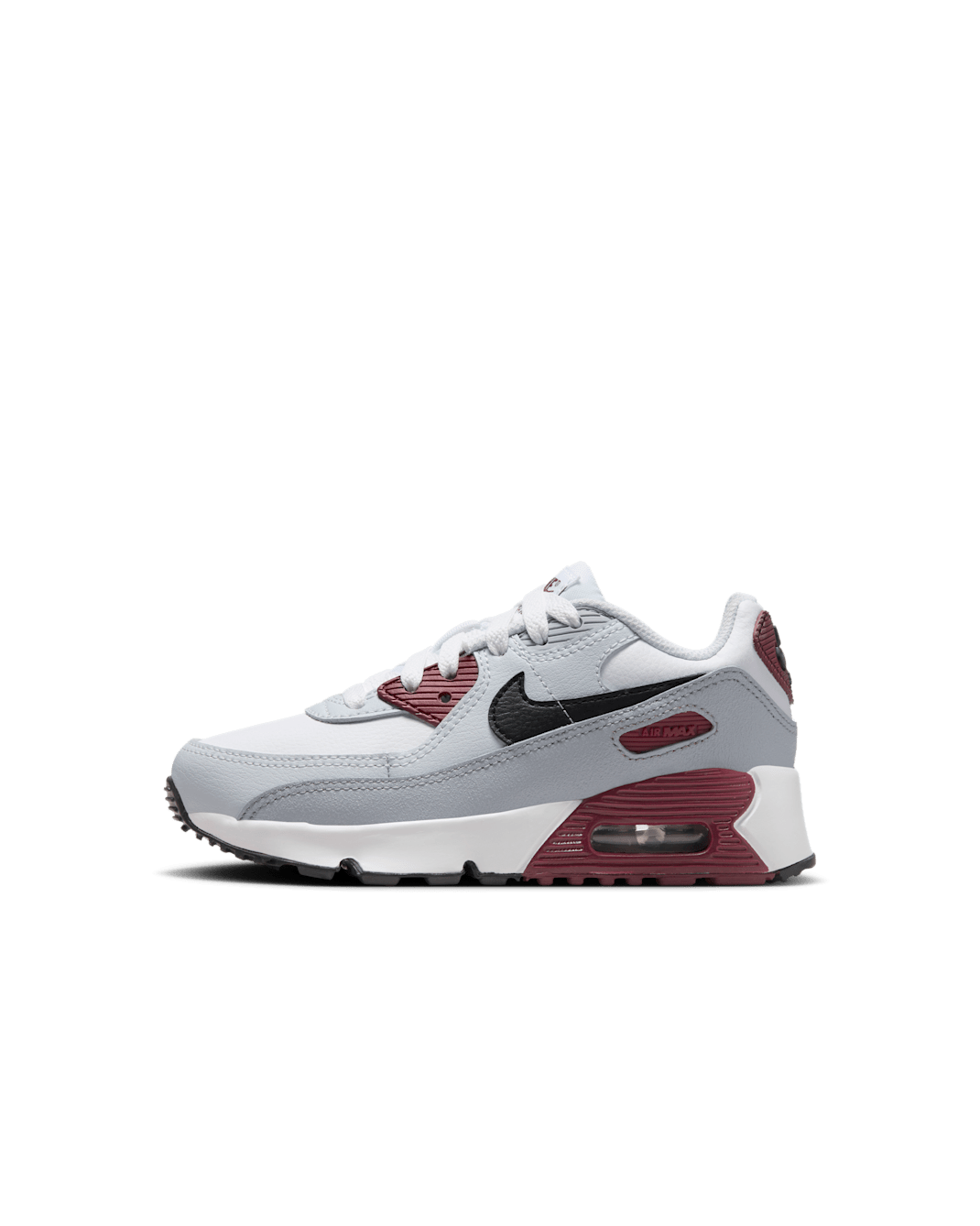 Nike Air Max 90 LTR Younger Kids' Shoes - White/Dark Team Red/Pure Platinum/Black