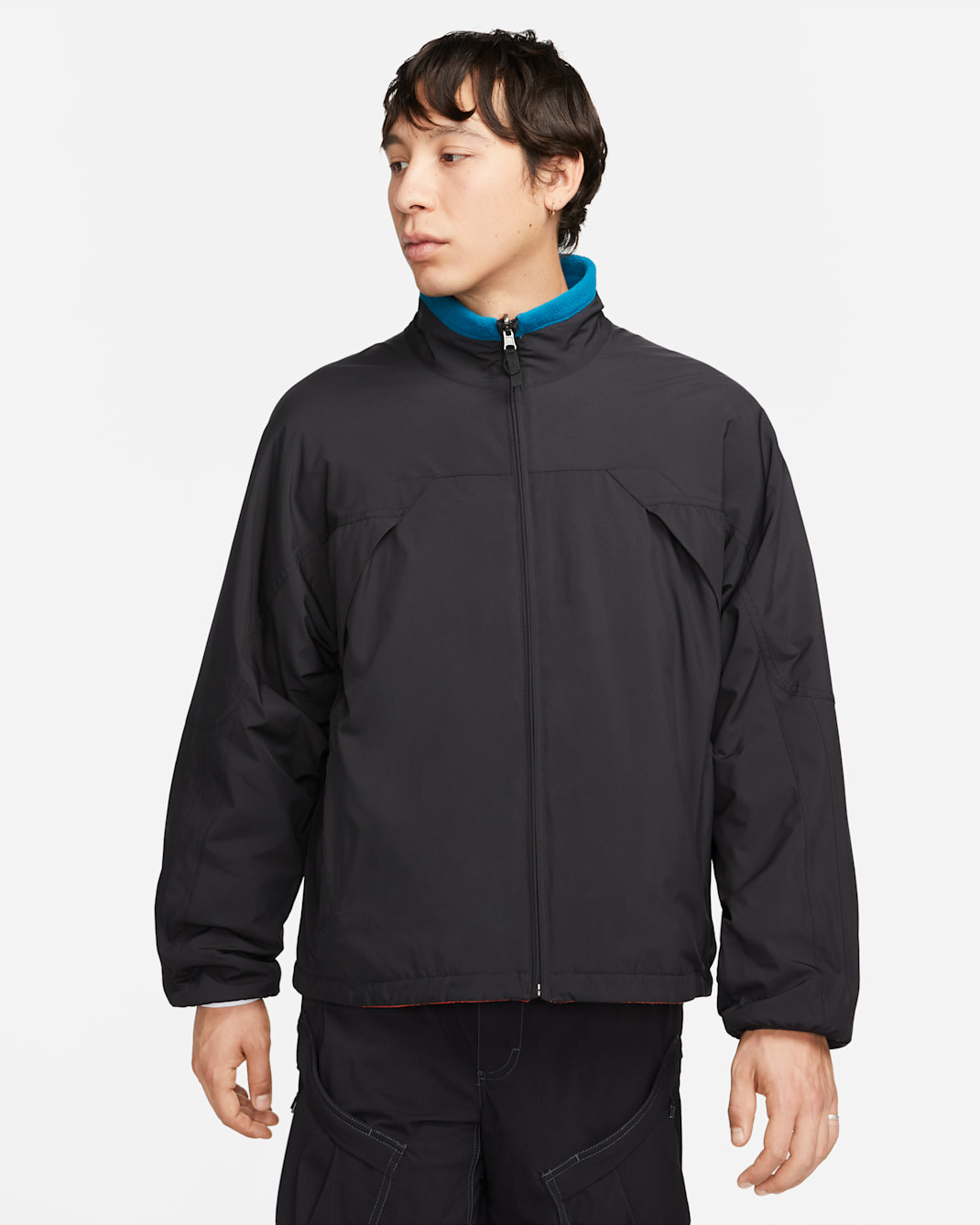 Chamarra reversible para hombre Nike ACG "Oregon Series" Reissue - Negro/Verde abismo/Negro/Gris lobo