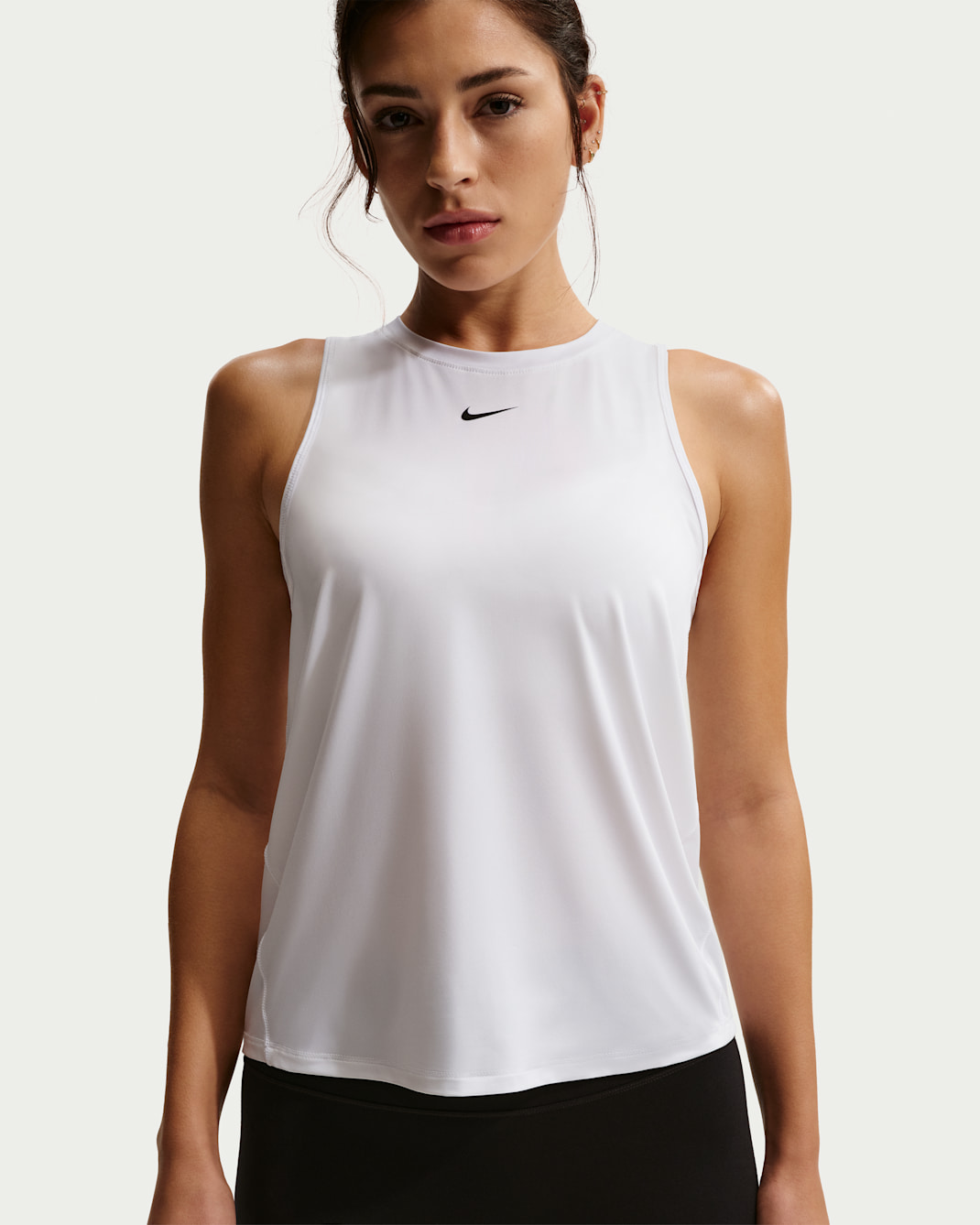 Nike One Classic Women's Dri-FIT Tank Top - White/Black