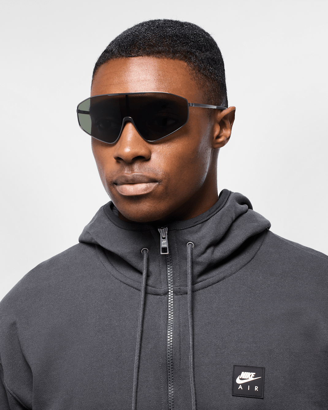 Nike Echo Shield 2 Sunglasses - Dark Grey/Volt