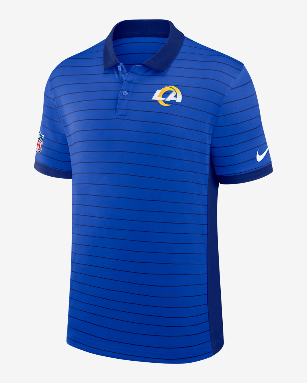 Polo Nike Dri-FIT de la NFL para hombre Los Angeles Rams Sideline Victory Stripe - Azul