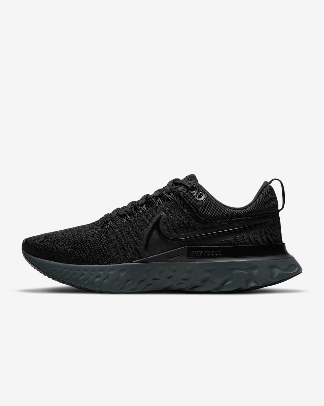 Nike React Infinity 2 Men's Road Running Shoes - Black/Black/Iron Grey/Black