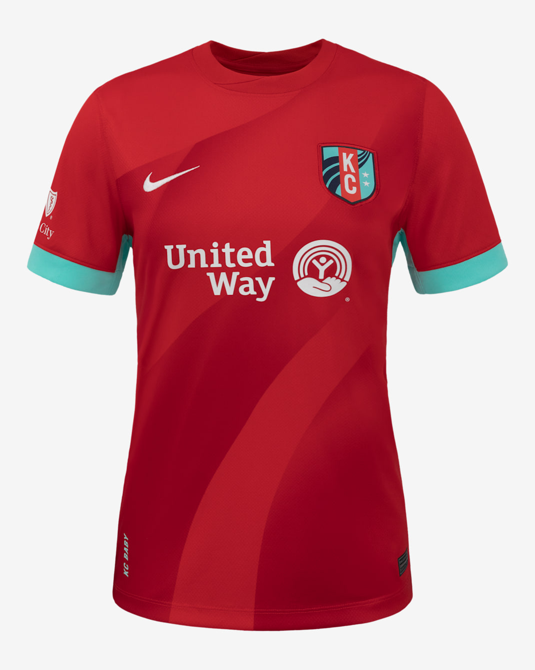 KC Current 2025 Stadium Home Women's Nike Dri-FIT NWSL Replica Jersey - University Red/Hyper Turquoise