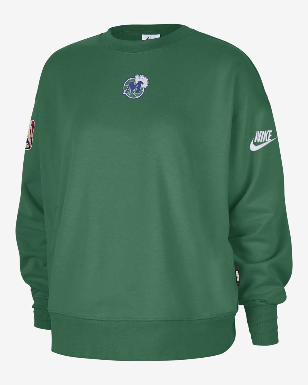 Dallas Mavericks Hardwood Classics Women's Nike NBA Phoenix Fleece Premium Crewneck Sweatshirt - Clover